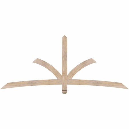 Ekena Millwork Davenport Smooth Timber Gable Bracket, Douglas Fir, 84"W x 35"H x 1 1/2"D x 3 1/2"F, 10/12 Pitch GBW084X35X0204DAV00SDF